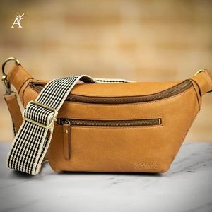 O my Bag Drew Bum Bag - Wild Oak Soft Grain Leather